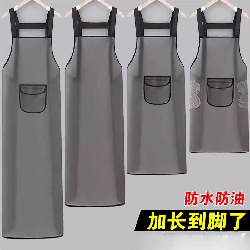 半透明tpu围裙厨房家用防水防油杀鱼餐饮专用工作服上班卖肉围腰