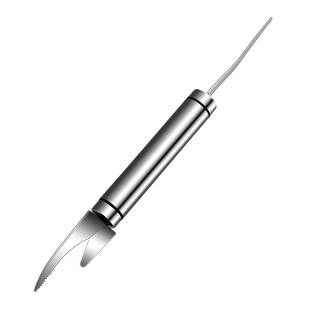 双头虾线刀厨房多功能虾线剔除刀304不锈钢剥虾挑虾背去虾线神器