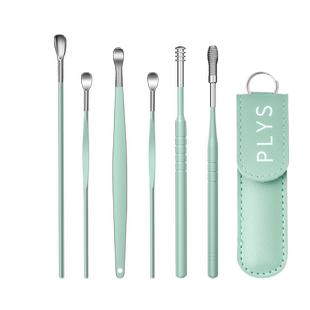 日本挖耳勺套装掏耳朵神器专业扒耳屎螺旋式挖耳勺不锈钢采耳弹簧