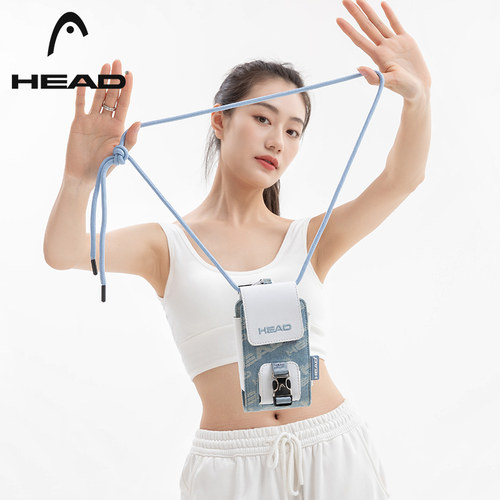 HEAD海德牛仔锁扣斜挎手机包