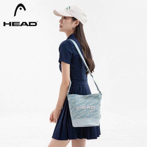 HEAD海德牛仔斜挎手提水桶包女