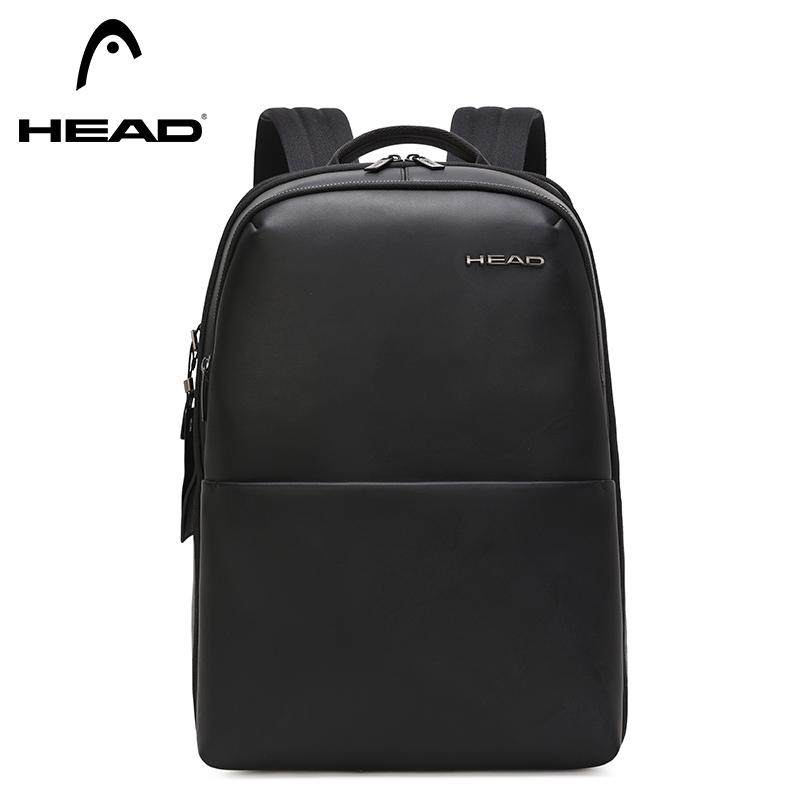 HEAD海德真皮男双肩包头层牛皮大容量百搭电脑背包旅行2025新款
