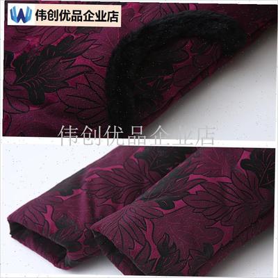 老人冬装女奶奶保暖棉袄外套妈妈加绒加厚立领棉服60.岁老太太套,