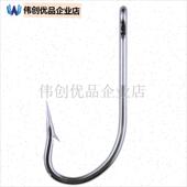 精品不锈钢长柄鱼钩管付海钓钩海马钩加L大号加粗金枪钩龙趸石斑