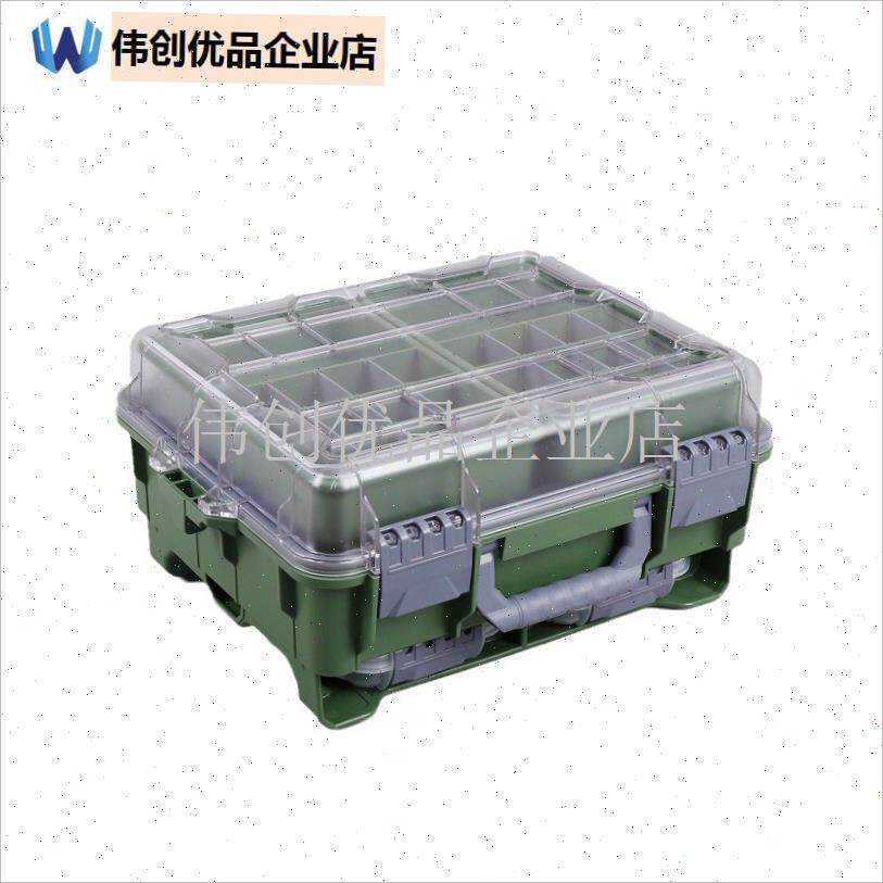 路亚箱路亚饵收纳盒多功能A饵盒硬饵软饵路亚轮配件箱。,