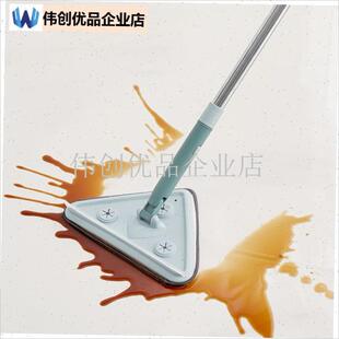 万能三角b小拖把打扫天花板灰尘厨房墙面清洁神器擦墙加长伸缩杆,
