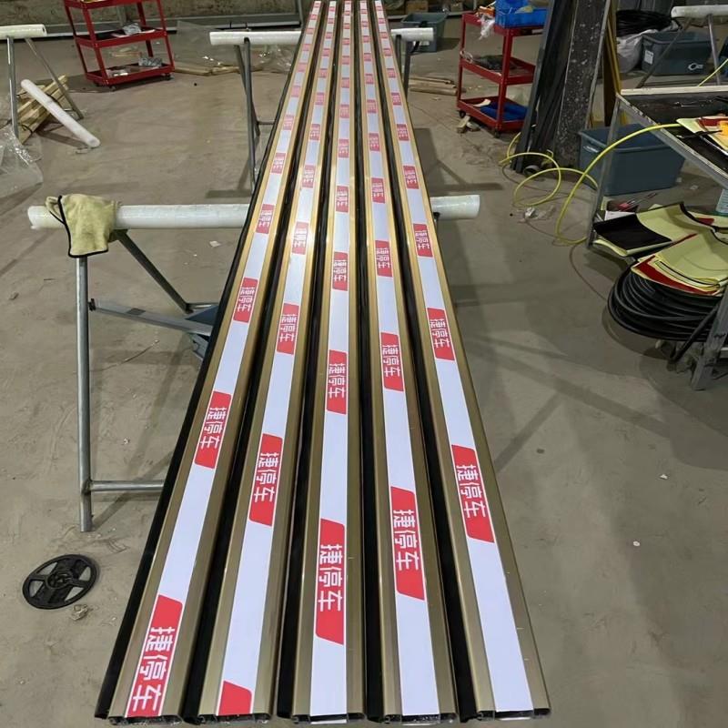 热销捷停车道闸杆直杆停车场道闸栏杆金色挡车杆小区升降杆门卫起