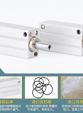 热销CUJB小型CDUJB6自由安装气缸8 10 12 16-4D 5D 6D 8D 10D 15D