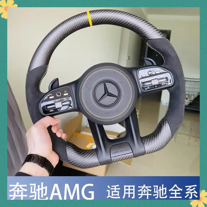 Mercedes-Benz üçün karbon fiber sükan çarxı AMG üslubu