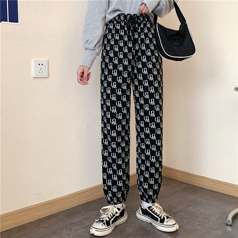 Real shot real price new small crowd net red loose casual pants for women