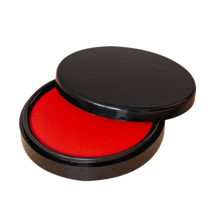 亚信快干印台红色印台大号蓝色特大号黑色印台印泥铁盒外壳橡皮章印章印油财务财会用品办公用品印泥蓝色印台