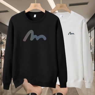 【奥莱专柜】春秋重磅纯棉卫衣男士新款宽松运动休闲长袖T恤上衣