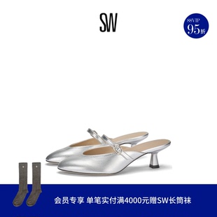 MADISON MARY JANE 50金属搭扣细跟高跟鞋 MULE 女 春夏新品