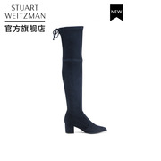 Stuart Weitzman/SW THIGHLAND2019新款冬粗跟过膝长靴瘦腿弹力靴