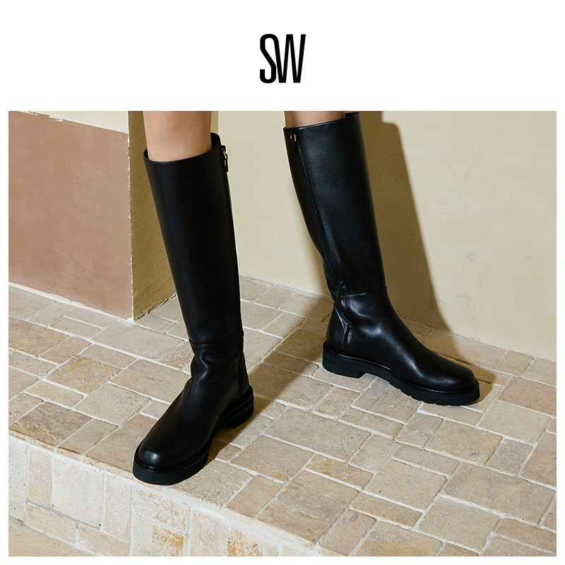SW秋冬新款过膝靴厚底长靴女