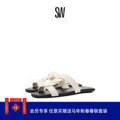 交叉绑带休闲平底凉拖外穿拖鞋 Stuart IBIZA SLIDE Weitzman