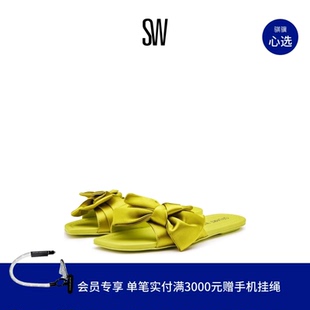 平底蝴蝶结拖鞋 SLIDE FLAT 女外穿夏 LOVEKNOT