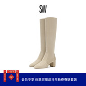 YULIANA ZIP KNEE HIGH BOOT 秋冬粗跟骑士靴长筒靴女