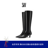 早春新品 BOOT VINNIE ZIP 尖头小猫跟拉链长靴女