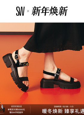 SW SIGNATURE HEART NOLITA SANDAL 休闲风厚底运动凉鞋