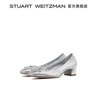 BALLET 女 蝴蝶結(jié)粗方跟淺口高跟鞋 單鞋 夏季 BRIA PUMP