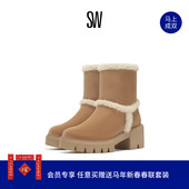 LENNOX BOOTIE加绒雪地靴短靴 Weitzman 奚梦瑶同款 Stuart