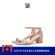 Weitzman 一字带粗高跟凉鞋 夏季 Stuart 款 SIMPLE 经典 女