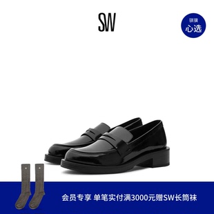 PALMER Stuart 粗方跟乐福鞋 女JK小皮鞋 LOAFER Weitzman BOLD