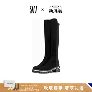 PEARL 5050 SOHO 秋冬厚底珍珠彈力過膝靴瘦瘦靴長筒靴 BOOT