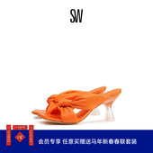 LUCITE 夏季 PLAYA KNOT 蝴蝶系结拖鞋 女外穿夏