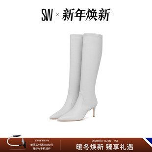 THE KNEE 秋冬细高跟长筒靴女尖头瘦瘦靴 BOOT STUART