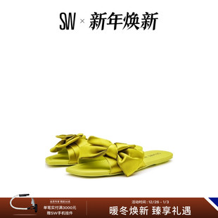 LOVEKNOT FLAT SLIDE 女外穿夏 平底蝴蝶结拖鞋 天猫独家