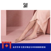 春夏水晶缀饰尖头芭蕾舞单鞋 Stuart 女 ELOISE FLAT Weitzman