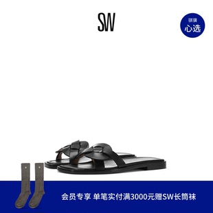 SANDAL SIERRA FLAT 女外穿夏 交叉绑带方头凉拖拖鞋