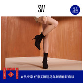 弹力靴尖头细高跟袜靴短靴 VALENTINA BOOTIE 天猫独家