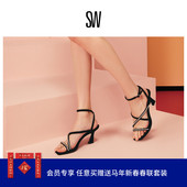 CRYSTAL OASIS SANDAL STRAP 水晶高跟凉鞋 ANKLE 夏季