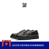 OLIVIA 小皮鞋 PEARL 珍珠装 女制服鞋 LOAFER 饰厚底乐福鞋