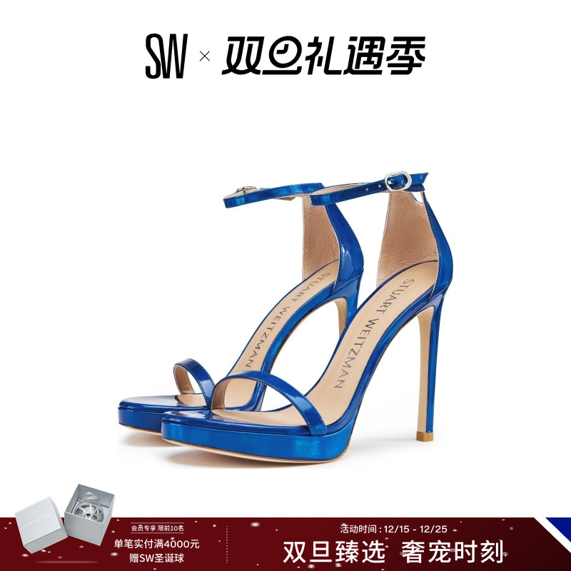 SW细跟一字带凉鞋仙女风高跟鞋