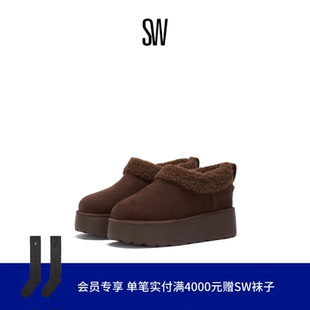 【秋冬新品】SW SOCHARMING SHEARLING FLATFORM CLOG 毛毛短靴女