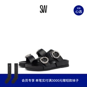 SPORT BUCKLE SLIDE 水晶勃肯鞋 外穿凉拖 厚底拖鞋 BLINGRING