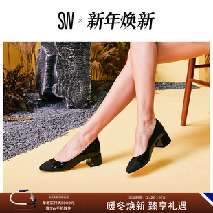 BLOCK PUMP 2025新款 高跟鞋 方跟圆头浅口单鞋 女 GABBY