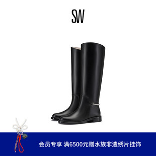【新年限定】SW COLTON RIDING BOOT 早春低跟圆头长筒长靴女