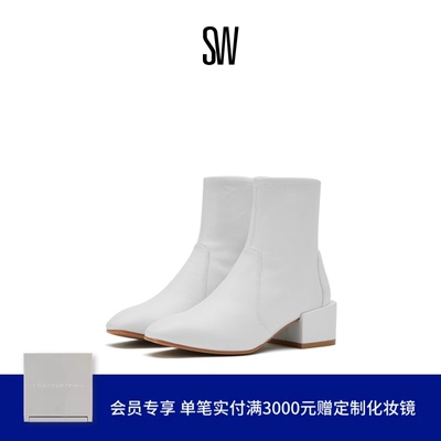 粗方跟短靴StuartWeitzman