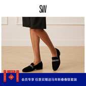 PALMER 简约水晶鞋 SLEEK ROYALE LOAFER 面粗低跟乐福鞋 女