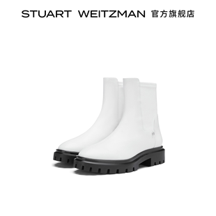 Weitzman ULTRA LUG Stuart 春季 BOOTIE CITY 沟纹厚底短靴女