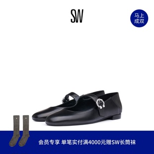 芭蕾舞单鞋 水晶搭扣两穿折叠玛丽珍鞋 GATSBY