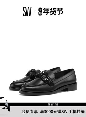 SW CRYSTAL KNOTABOW LOAFER 早春蝴蝶结优雅乐福鞋单鞋女