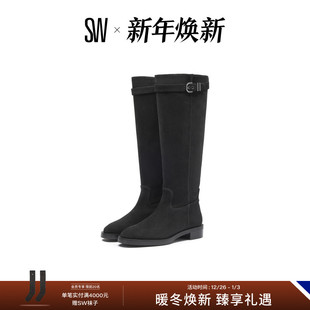 BOOT HIGH KNEE 金属绑带机车风骑士靴长筒靴及膝靴 MAVERICK