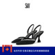 春夏尖头水晶露跟尖头高跟鞋 SLINGBACK GEMCUT XCURVE