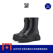 CHARLI ZIP SPORTLIFT BOOTIE 秋冬厚底圆头运动风短靴